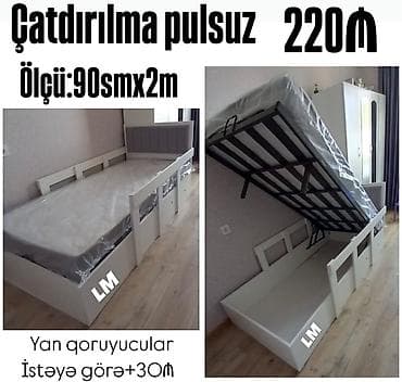 dosekler: *Bazalı Çarpayı 220Azn💥* *Matras hədiyyə🎁* ✔️Rəng seçimi var Ölçü — 1