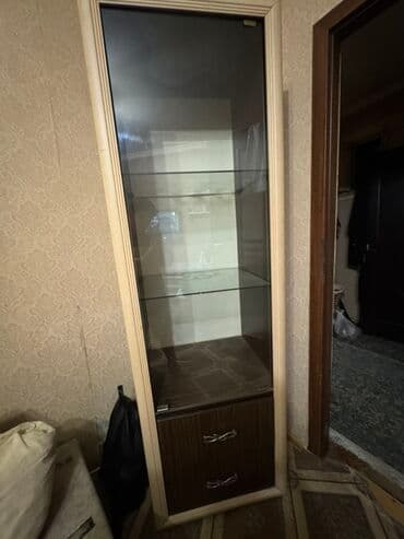 Стеклянная витрина-шкаф — 1