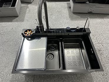 bu ucun sterilizator: Ağıllı mətbəx çanağı – premium dizaynlı, çoxfunksiyalı quraşdırılan — 3