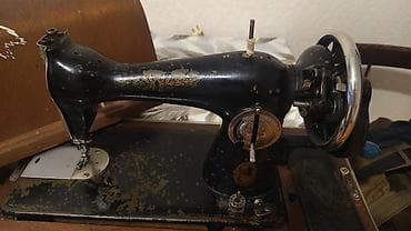 hoverboard ucuz: Antik mexaniki tikiş maşını – taxta futlyarlı - Korpus: şaquli qol — 2