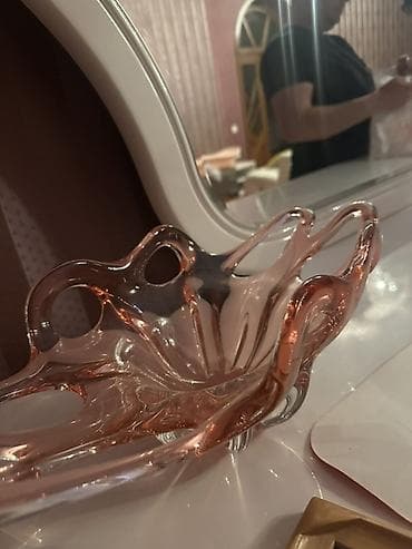 meyve qabı: Şüşə dekorativ meyvəlik/kasa - Material: qalın, keyfiyyətli şüşə - — 2