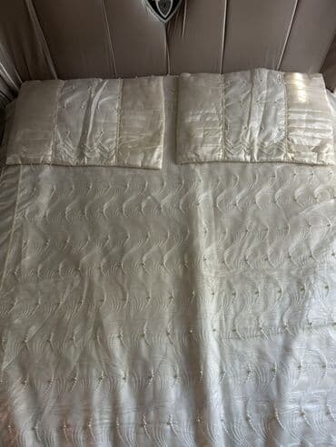 брендовое постельное белье: Yataq üçün Qaşlı rəng - Ağ Yataq örtüyü — 6