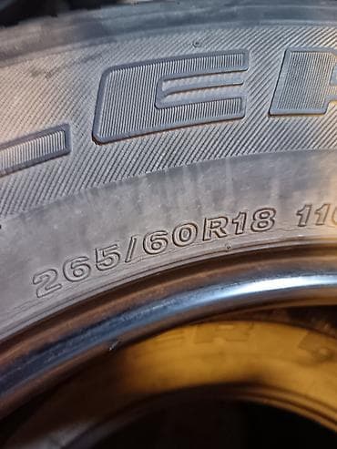 disk lada: Bridgestone yol şinləri – dəst (4 ədəd) - Ölçü: 265/60 R18 - Marka — 2
