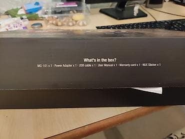 Qarmonlar: Nux MG-101 gitara prosessoru, karobkası və şunurları ilə birlikdə — 4