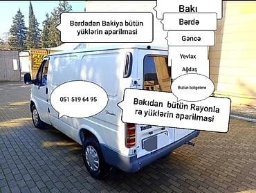 авто в аренду под такси: Yükdaşıma xidməti – şəhərlərarası və rayonlara Ağ yük mikroavtovan — 1