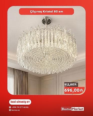 ucuz lusturler: Çılçıraq, Xrustal — 1