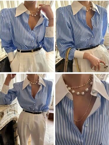 ağ qadın köynəyi: Məhsul yenidir, geyinilməyib. Bədəni kiçik olduğu üçün satılır — 2