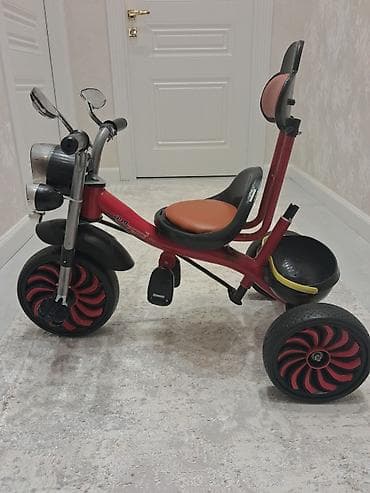 tap.az 3 tekerli velosiped: Uşaq üçtəkərli velosipedi – moto tərzində dizayn - Önü iri faralı və — 6
