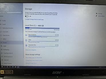 Acer noutbuk – 15.6" Full HD 1080p ekranlı Xüsusiyyətlər: - Ekran — 4