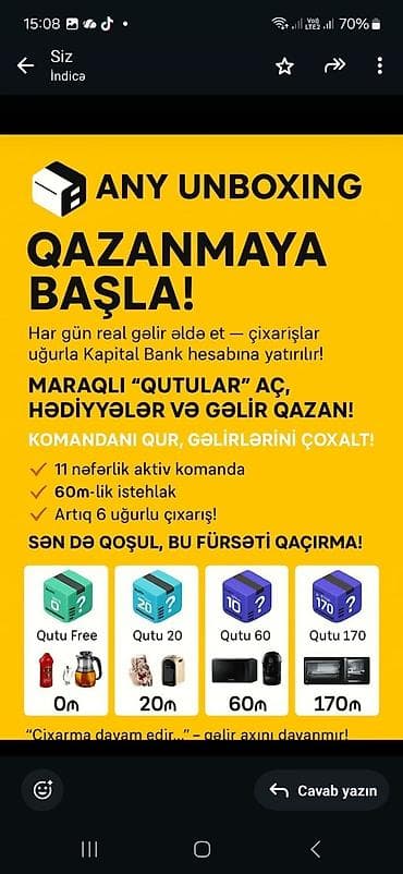 Any Unboxing – mobil platforma və tətbiq Xidmətin mahiyyəti: - at lalafo.az Any Unboxing – mobil platforma və tətbiq Xidmətin mahiyyəti: -