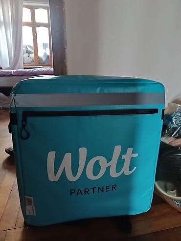 Wolt Partner termo çatdırılma çantası - Rəng: firuzəyi (Wolt loqosu