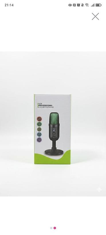Микрофоны: Yeni RGB Professional Live Microphone – USB masaüstü mikrofon - RGB — 2