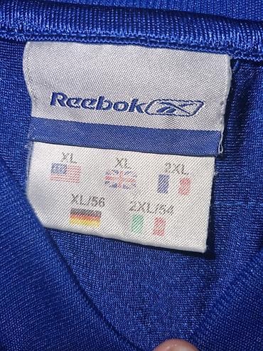 partalar: Futbolka, Reebok, XL, rəng - Göy — 2