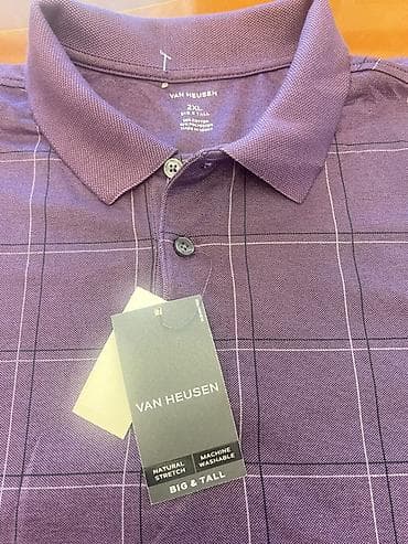Мужская одежда: Мужское поло, 2XL, цвет - Фиолетовый — 2