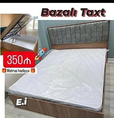 Bazalı taxt - Ölçü: standart iki nəfərlik model (şəkildə göstərilən)