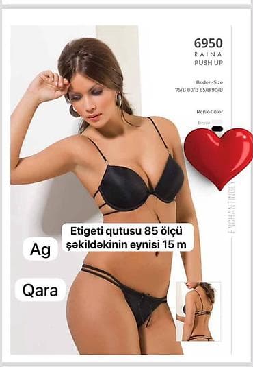 kofta m: Qadın alt paltarı dəsti - Model: Şəkildəki kimi dəbli və zərif dizayn — 2