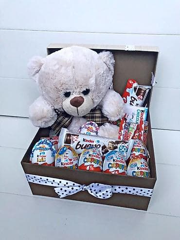 Şirin hədiyyə qutuları – plyuş oyuncaq + şirniyyat seçimi İstədiyiniz — 4