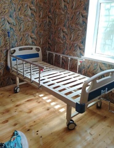 tek carpayılar: Mexaniki tənzimlənən xəstə çarpayısı - Ölçü: tək nəfərlik, metal — 1