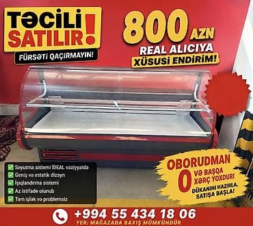 Məhsul: Şüşə önlü soyuducu vitrin (market/kafe/şirniyyat üçün)