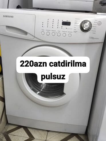 Paltaryuyan maşın Samsung, 5 kq, Avtomat, Qurutmasız, Kredit yoxdur lalafo.az -da Paltaryuyan maşın Samsung, 5 kq, Avtomat, Qurutmasız, Kredit yoxdur