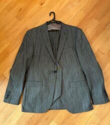 kisi pencekleri: Kişi kostyumu – 2 parça (jaket və şalvar) - Rəng: tünd boz, incə — 8