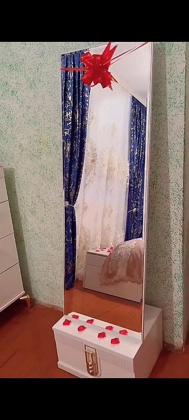 Güzgü Döşəmə üstü, Düzbucaqlı, Sadə, Çərçivə ilə