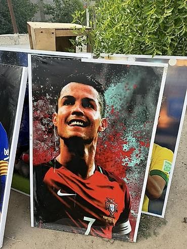 Mövzu: Böyük ölçülü dekorativ posterlər – futbol ulduzları və superkar — 1