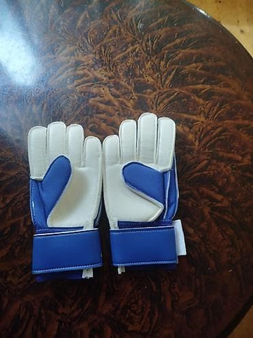 Перчатки: Uşaq üçün futbol qapıçı əlcəkləri – Adidas - Rəng: mavi-ağ, üst — 1