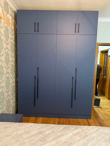 Düz dolab, Yataq otağı üçün, Paltar üçün, Açılan, Quraşdırıla bilən, 4 qapılı