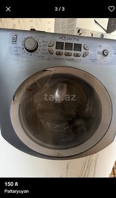 panel radiator: Hotpoint-Ariston AQUALTIS ön yükleməli paltaryuyan maşın - Ön — 2
