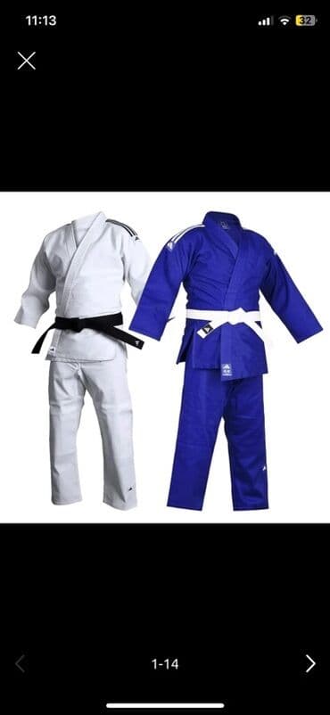 детский купальники для гимнастики: Judo geyim dəsti – mavi və ağ rənglərdə Məhsul haqqında: - Klassik — 1