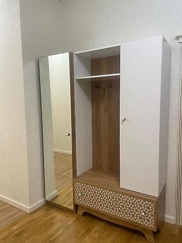 uşaqlar ucun isvec divarları: İşlənmiş, 3 qapılı, Ağ, Açılan, Düz dolab — 5