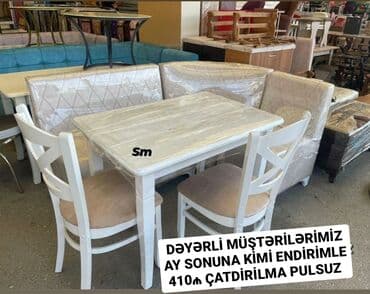 metbex stol: Dördbucaq masa, Mətbəx üçün — 1