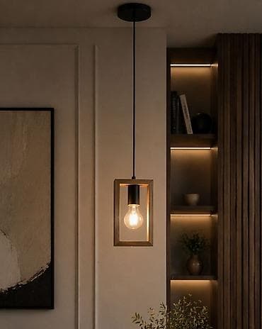 Çılçıraq, 1 lampa, Taxta