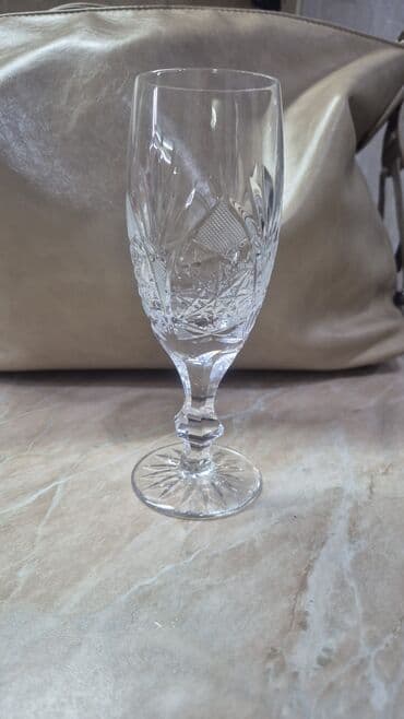 чайный набор: Qədəhlər, Xrustal, 6 ədədli dəst, 200 ml, Almaniya — 1