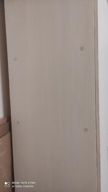 Ev üçün mebel: İkiqapılı şkaf - Rəng: açıq ağac/boz ton - Material: laminat/LDSP — 2