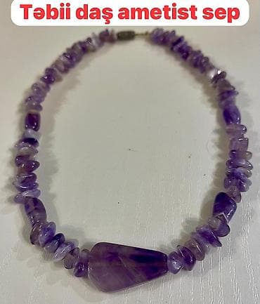 chopard sep: Təbii daş ametist sep - Material: 100% təbii ametist daşları - Rəng — 1