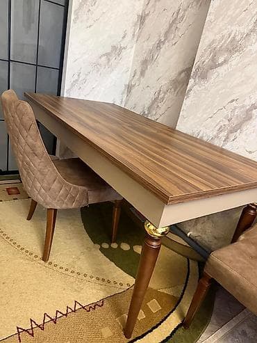 Qonaq otağı üçün, Açılmayan, Dördbucaq masa, 4 stul