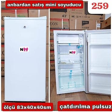 a 40 ekran: Mini soyuducu – anbardan satış Ölçülər: 83 x 40 x 40 sm Qiymət: 259 — 1