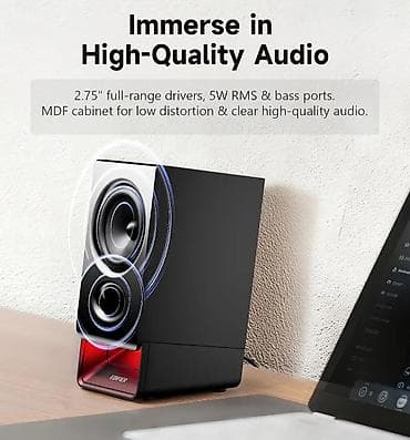 samsung level u: Edifier R20BT Black - Həm yığcam, həm maksimum funksional akustika — 7