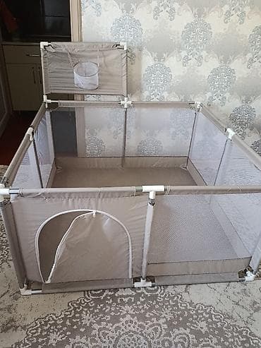 oyuncaq mator: Uşaq oyun manqalısı / playpen - Rəng: bej - Material: möhkəm plastik — 4