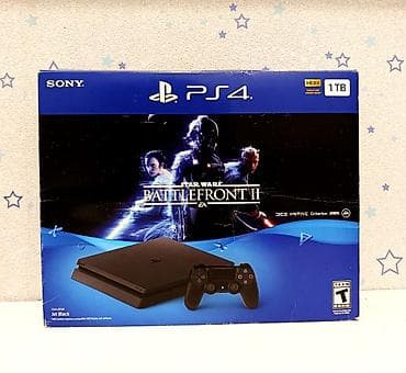 pleystein 4 pro: Şəkildəki PS4 slim 1000gb qutuda, təzə kimi plombu üzərində, ideal — 2