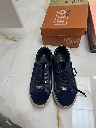 женские кроссовки puma suede: Размер: 37, цвет - Синий, Б/у — 1