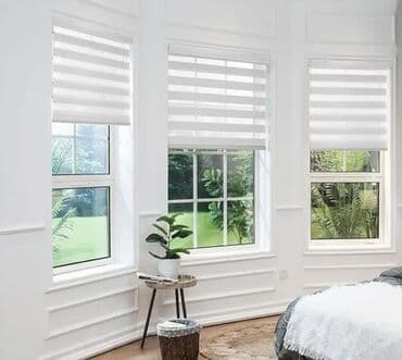 qara pərdə: Zebra tipli jalüz pərdələr - Dizayn: Dalbadal şəffaf və qapalı — 6