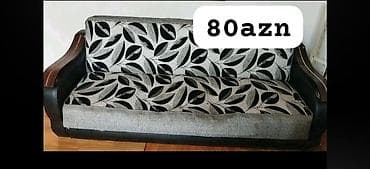 ofis divan: - Rəng və naxış: boz fon üzərində qara yarpaq naxışlı parça - Korpus — 1