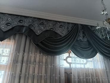 brilliant perde: Pərdə və tül dəstləri - Klassik dizaynlı pərdə komplektləri: salon — 5