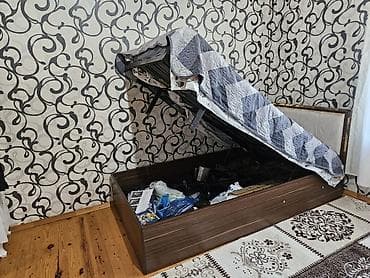 qoşa carpayi: Təknəfərlik çarpayı, Bazalı, Matrassız, Siyirməsiz — 2