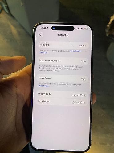 iphone 13 sadə: IPhone 15 Pro Max, 256 GB, Natural Titanium, Simsiz şarj, Zəmanət, Face ID — 3