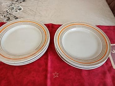 qizil sekilleri: Nahar dəsti, rəng - Ağ, Farfor — 2