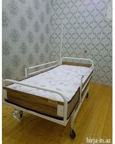 tek carpayılar: Tibbi/əlaqədar xəstəxana çarpayısı – tək nəfərlik, metal karkaslı — 2